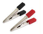 Зажим - крокодил L -50 мм (red-black) 5A