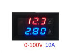 Вольтметр-амперметр цифровой 0-100V, 10A