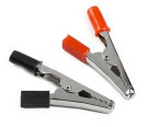 Зажим - крокодил малый L -55 мм66 мм (red-black)